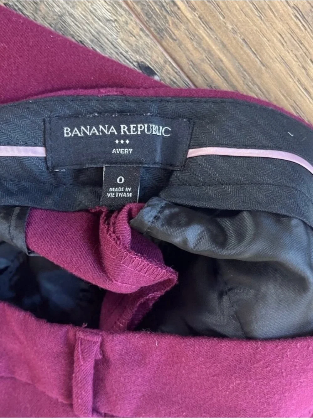 Banana Republic Red Blazer and Pants 3-Piece Suit Set